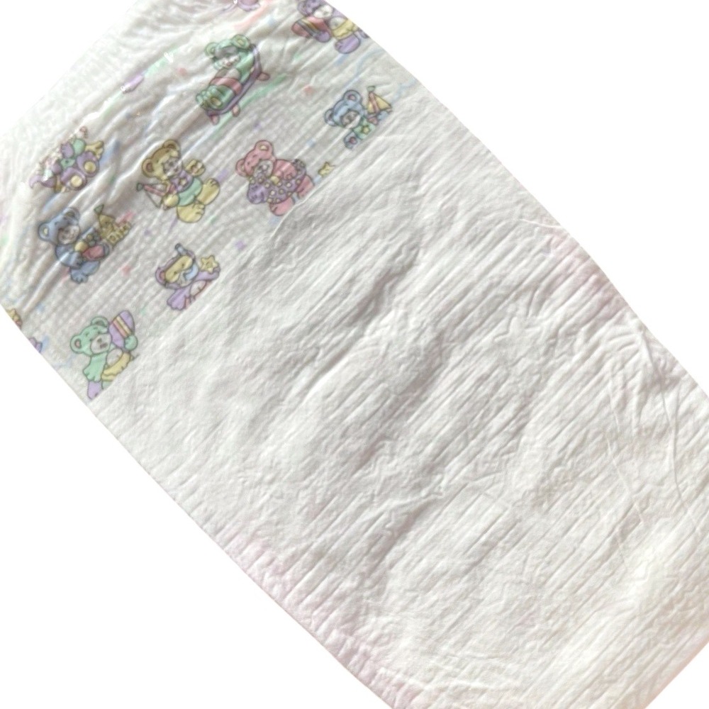 Vintage Huggies Size 3 Ultratrim 1993 USA Diapers Beach Teddy Bear Plastic Print
